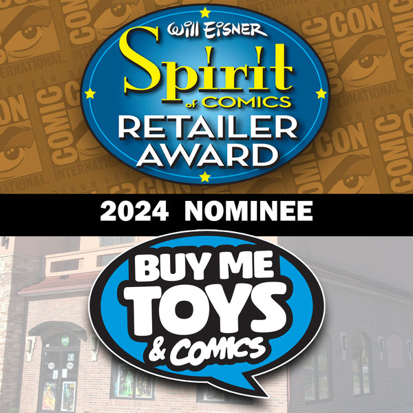 "2024 Will Eisner 'Spirit of Comics' Retailer Award" Nominee!