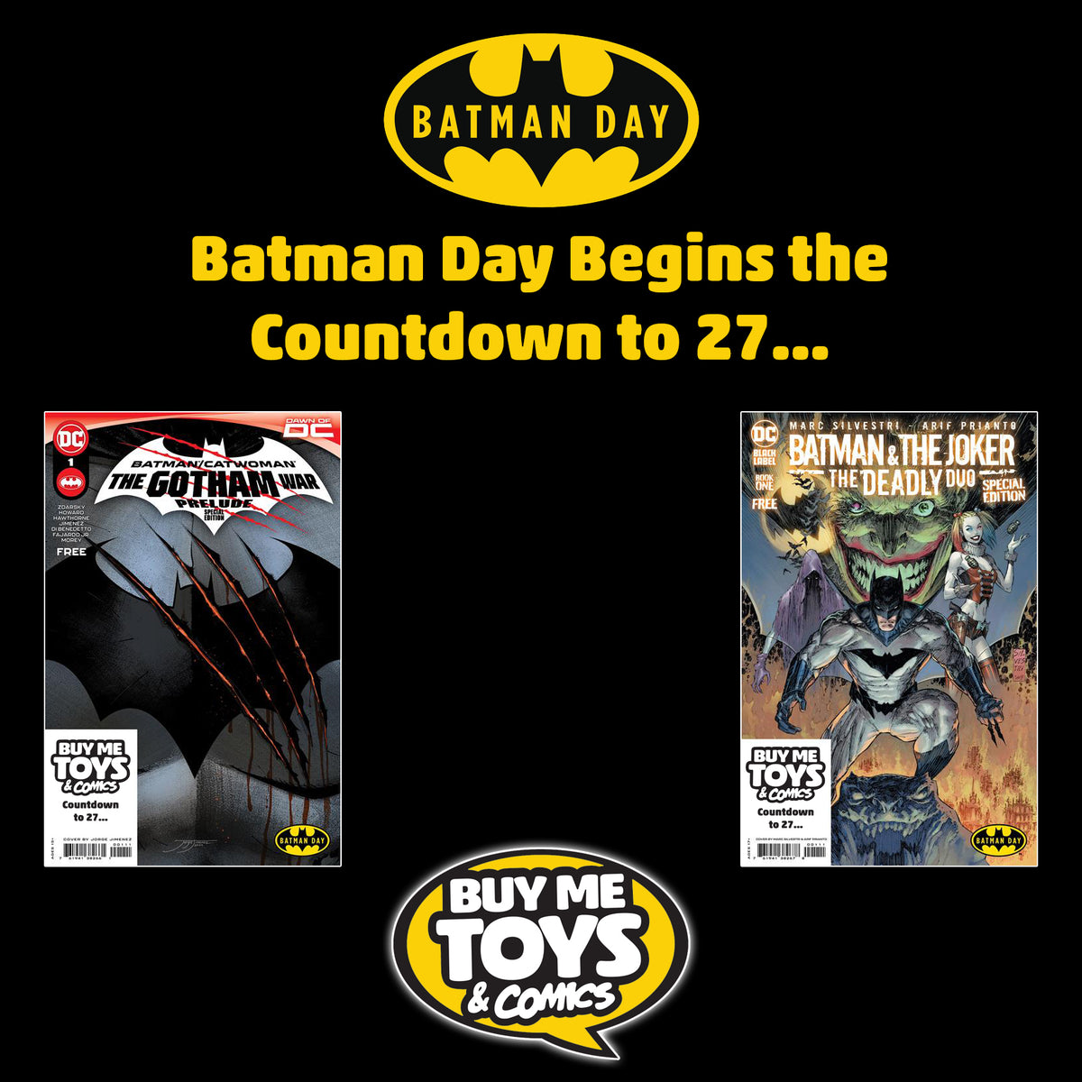 Batman Day @ Buy Me Toys & Comics! – BuyMeToys.Com