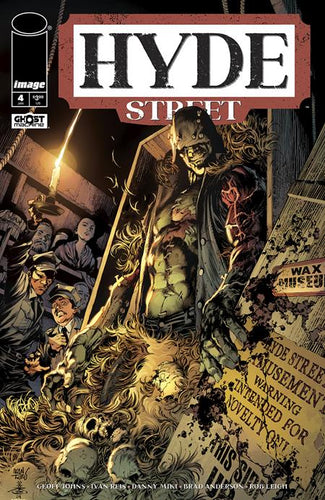Comic book cover of 'Hyde Street' with a dark and eerie atmosphere.