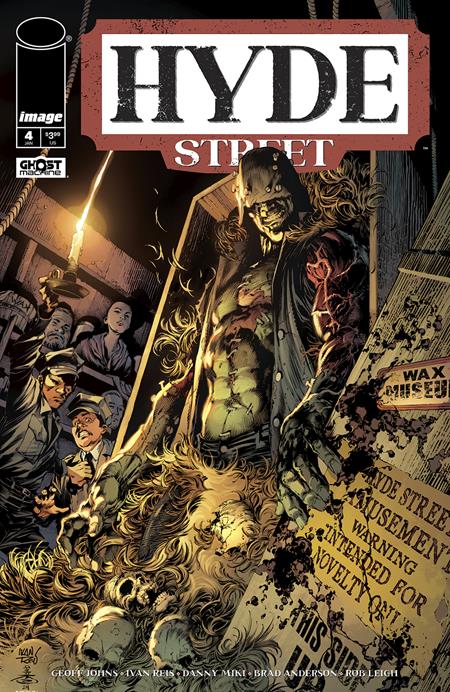 Comic book cover of 'Hyde Street' with a dark and eerie atmosphere.