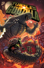 Load image into Gallery viewer, Teenage Mutant Ninja Turtles x Godzilla #1 Buy Me Toys &amp; Comics Exclusive
